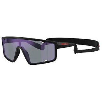 Dark Blue Mirror Violet Shield Men's Sunglasses