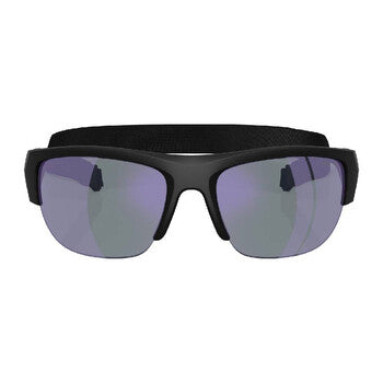 Dark Blue Mirror Violet Square Men's Sunglasses