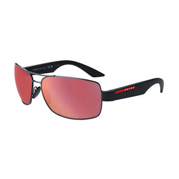 Dark Grey Orange Pilot Men's Sunglasses
