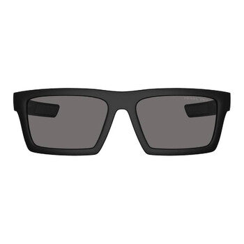 Dark Grey Polarized Rectangular Men's Sunglasses
