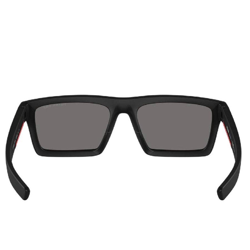 Dark Grey Polarized Rectangular Men's Sunglasses