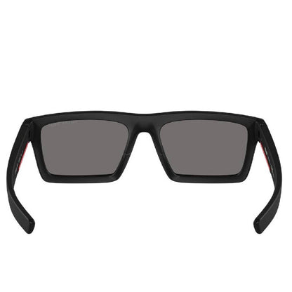 Dark Grey Polarized Rectangular Men's Sunglasses