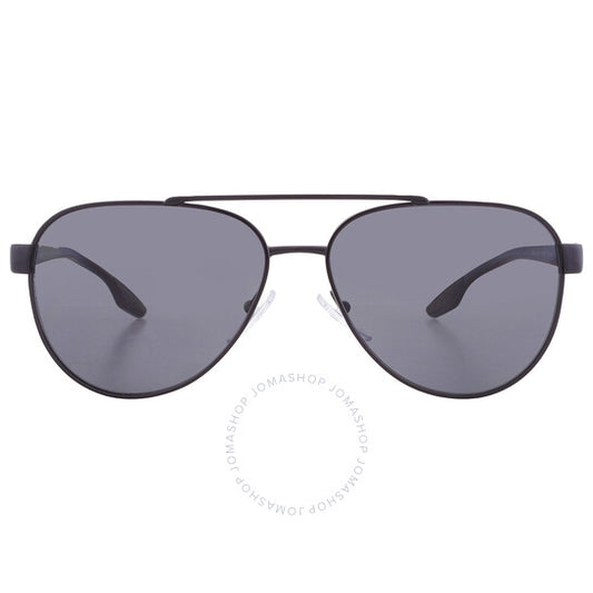 نظارة شمسية برادا لينيا روسا، رمادية مستقطبة للرجال