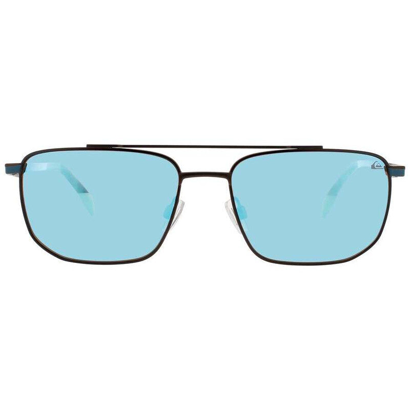 Men's Red Rectangular Sunglasses
