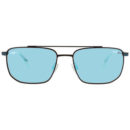 Men's Red Rectangular Sunglasses