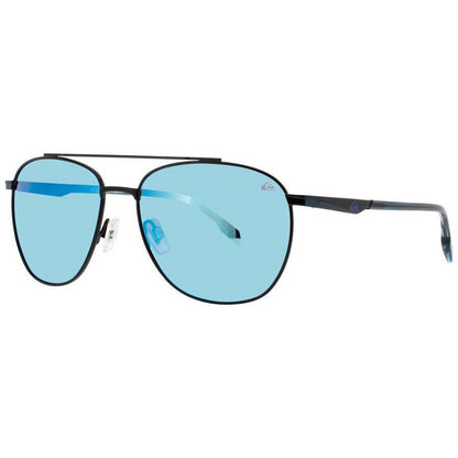 Men's Red Rectangular Sunglasses