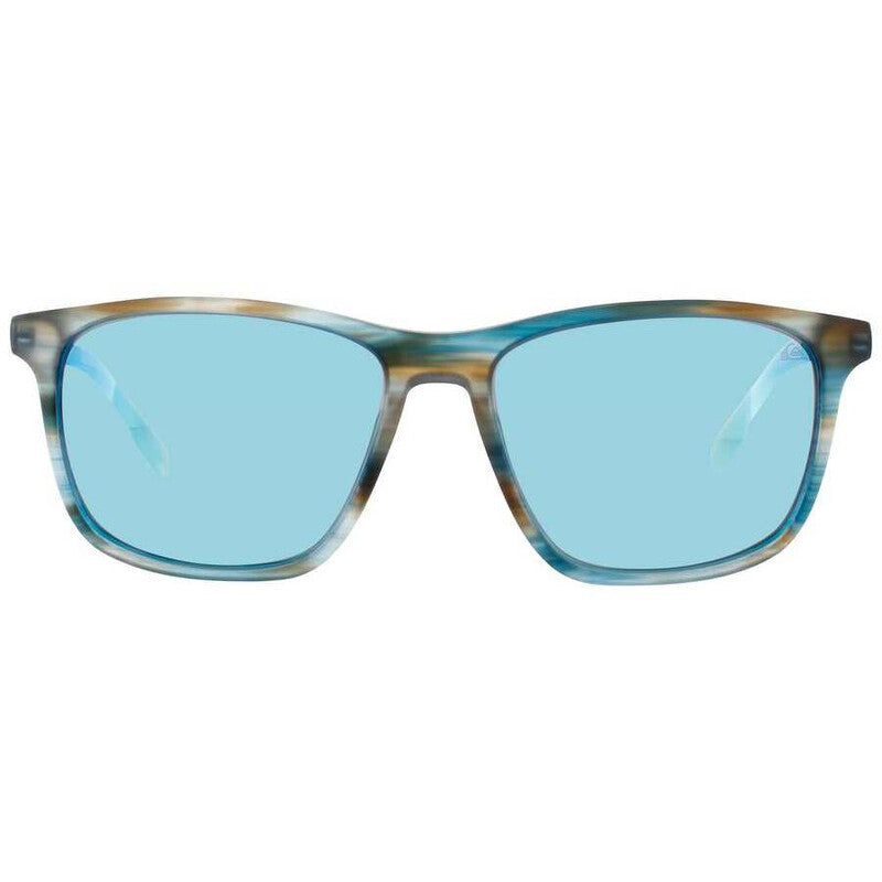 Men's Red Rectangular Sunglasses