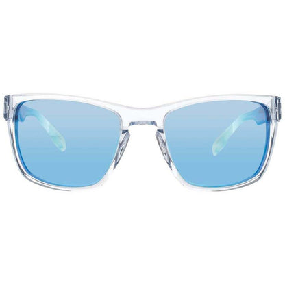 Men's Red Rectangular Sunglasses