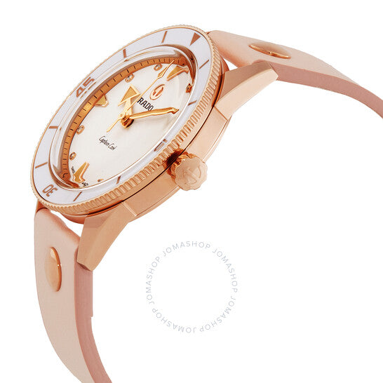 Rado, Captain Cook Automatic Diamond White Dial Ladies Watch