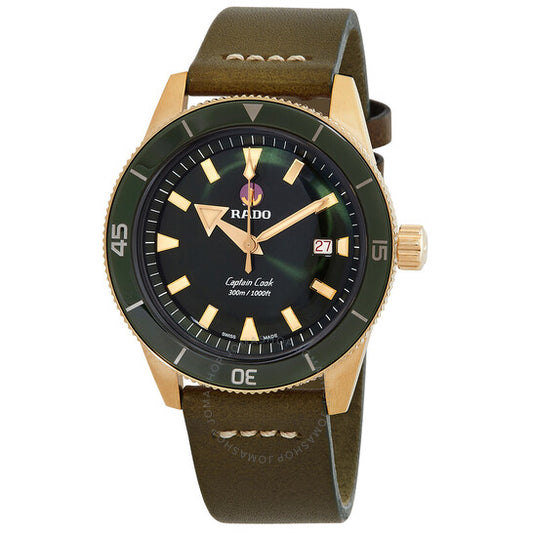 Rado, Captain Cook Automatic Green Dial Men's Watch