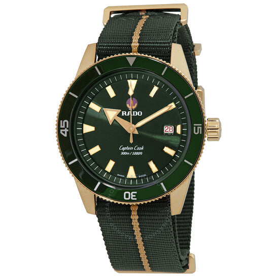 Rado, Captain Cook Automatic Green Dial Men's Watch