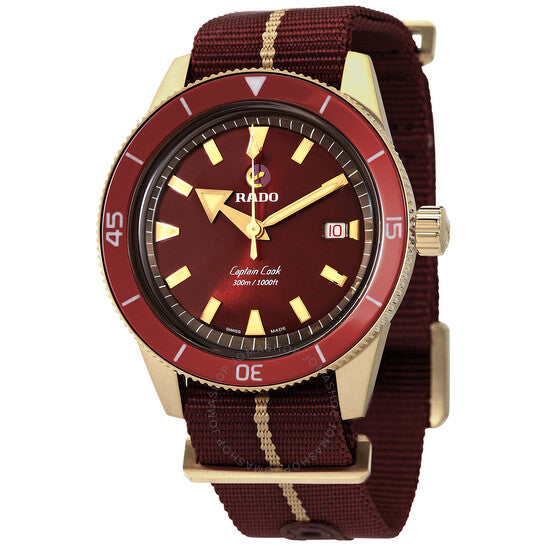 Rado, Captain Cook Automatic Red Dial Men's Watch
