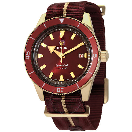 Rado, Captain Cook Automatic Red Dial Men's Watch