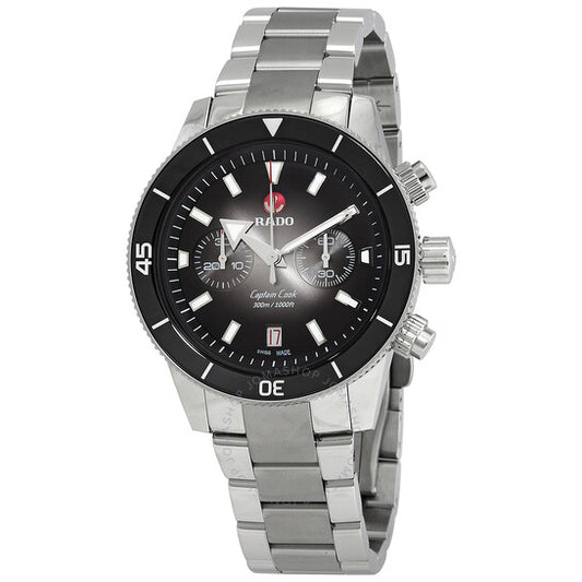 Rado, Captain Cook Chronograph Automatic Black Dial Men's Watch