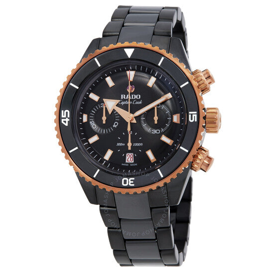 Rado, Captain Cook Chronograph Automatic Black Dial Watch