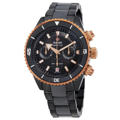 Rado, Captain Cook Chronograph Automatic Black Dial Watch