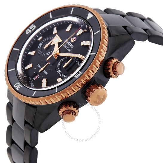 Rado, Captain Cook Chronograph Automatic Black Dial Watch