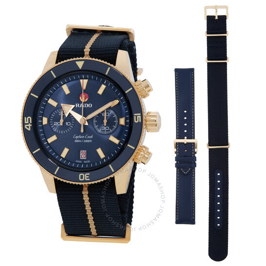 Rado, Captain Cook Chronograph Automatic Blue Dial Men's Watch
