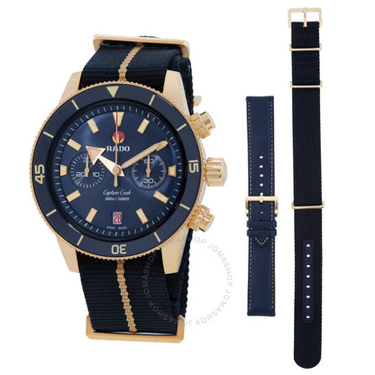 Rado, Captain Cook Chronograph Automatic Blue Dial Men's Watch