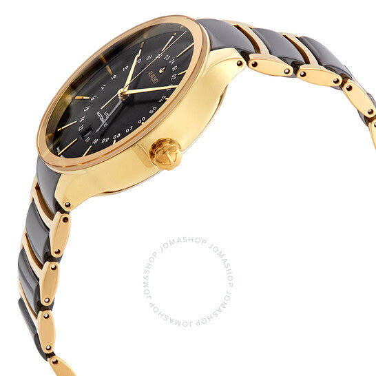 رادو، ساعة سينتريكس أوتوماتيكية للرجال بمينا أسود ودرجتي لون