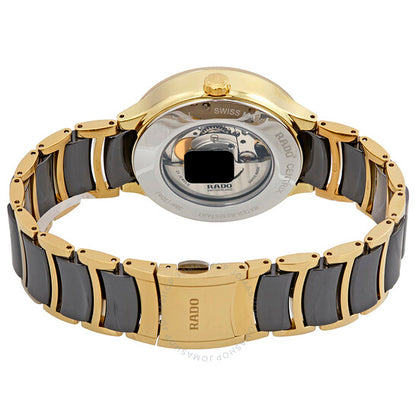 رادو، ساعة سينتريكس أوتوماتيكية للرجال بمينا أسود ودرجتي لون