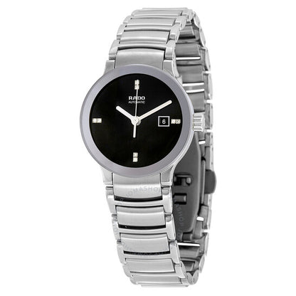 Rado, Centrix Automatic Black Dial Stainless Steel Ladies Watch