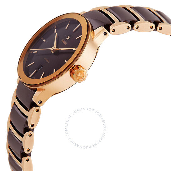 رادو، ساعة سينتريكس أوتوماتيكية بمينا بني للسيدات