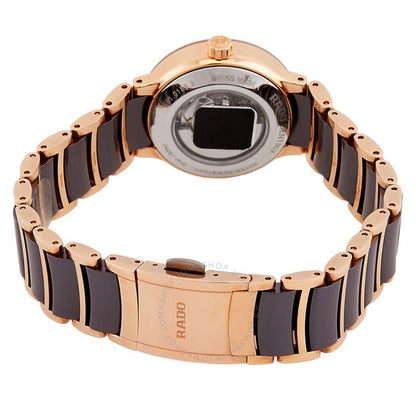 رادو، ساعة سينتريكس أوتوماتيكية بمينا بني للسيدات