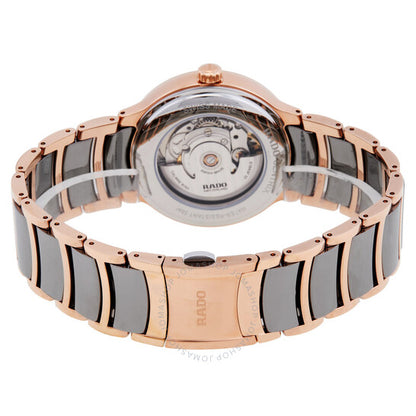 رادو، ساعة سينتريكس أوتوماتيكية للسيدات بمينا فضية مرصعة بالألماس