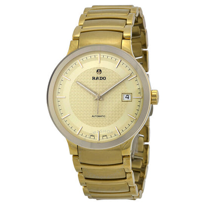 Rado, Centrix Automatic Gold Dial Yellow Gold-Plated Men's Watch