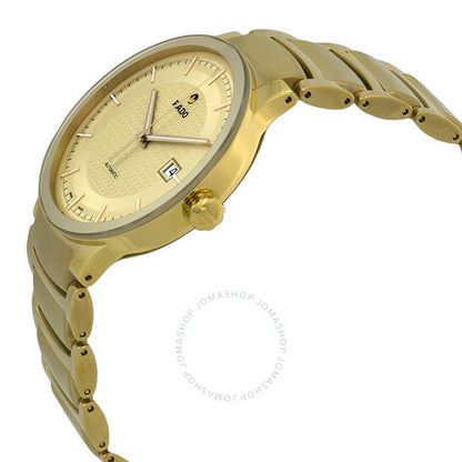 Rado, Centrix Automatic Gold Dial Yellow Gold-Plated Men's Watch