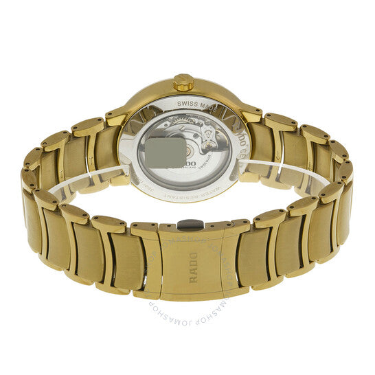 Rado, Centrix Automatic Gold Dial Yellow Gold-Plated Men's Watch