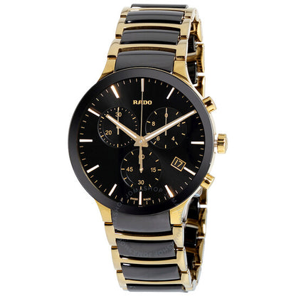 Rado, Centrix Black Dial Men's Chronograph Watch
