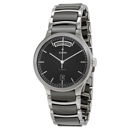 Rado, Centrix Black Dial Black Ceramic Men's Watch