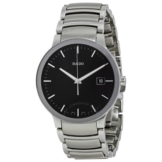 Rado, Centrix Black Dial Stainless Steel Men's Watch