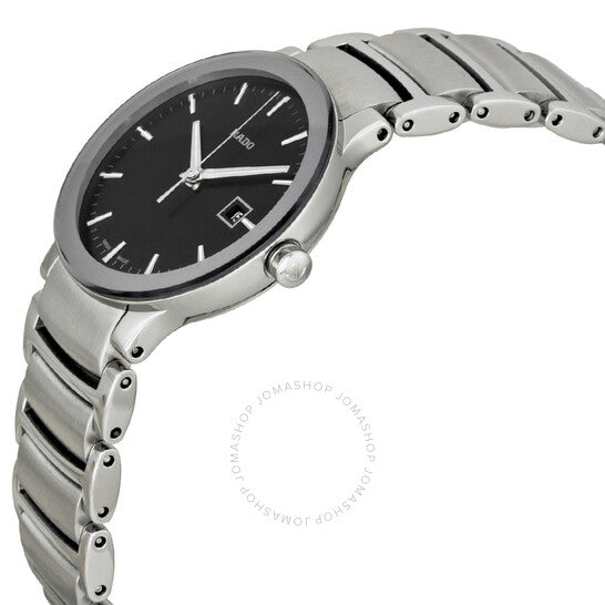 Rado, Centrix Black Dial Stainless Steel Unisex Watch