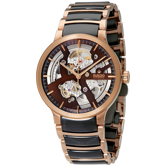 Rado, Centrix Automatic Brown Skeleton Dial Men's Watch