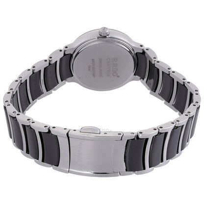 رادو، ساعة سينتريكس دايموندز كوارتز سوداء اللون للسيدات