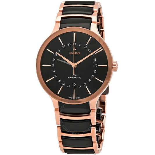 رادو، ساعة سينتريكس جي إم تي أوتوماتيكية للرجال بمينا أسود