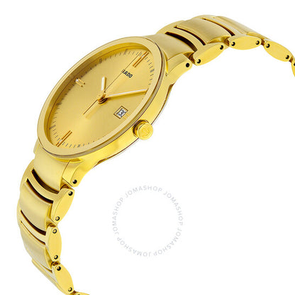 Rado, Centrix Gold Dial Yellow Gold-plated Men's Watch
