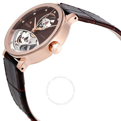 Rado, Centrix Open Heart Automatic Brown Dial Ladies Watch