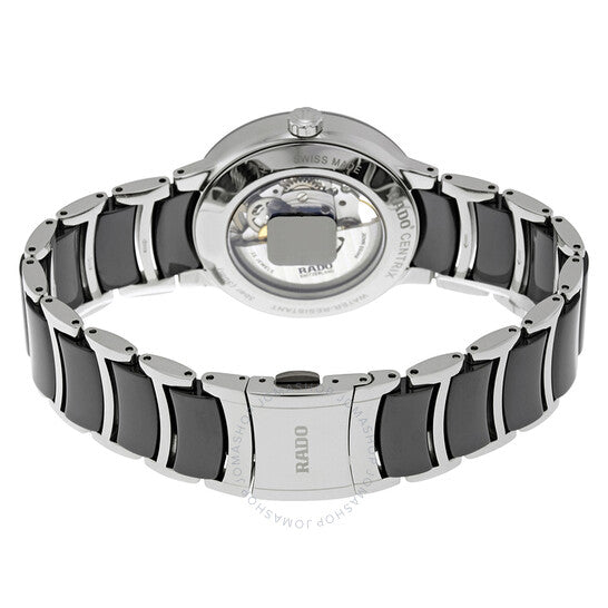 رادو، ساعة سينتريكس للرجال بمينا هيكلي أسود