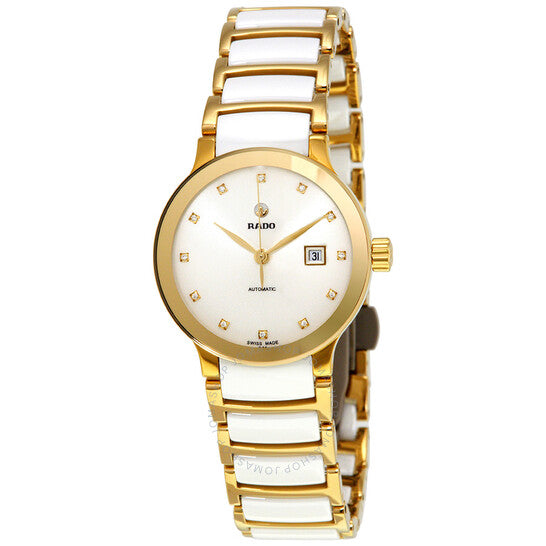 Rado, Centrix Automatic White Diamond Dial Ladies Watch