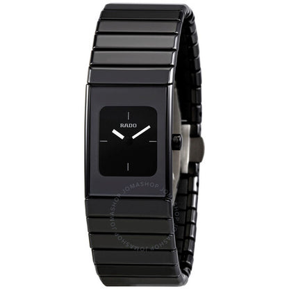 Rado, Ceramica Black Dial Black Ceramic Ladies Watch
