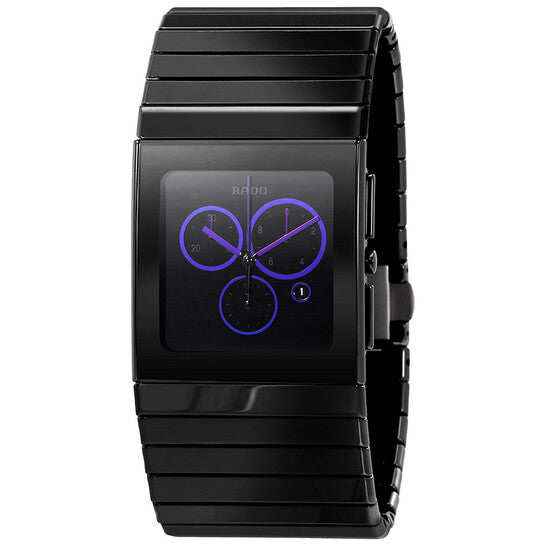 Rado, Ceramica Chronograph Black Dial Men's Watch