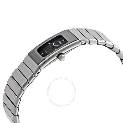Rado, Ceramica Quartz Diamond Black Dial Ladies Watch
