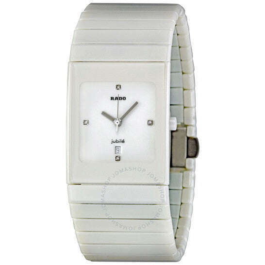Rado, Ceramica Quartz Diamond White Dial Ladies Watch