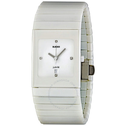 Rado, Ceramica Quartz Diamond White Dial Ladies Watch