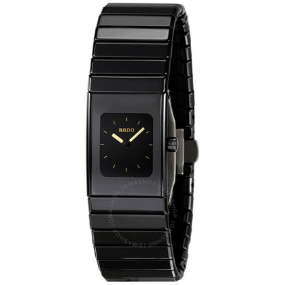 Rado, Ceramica Small Black Dial Black Ceramic Ladies Watch