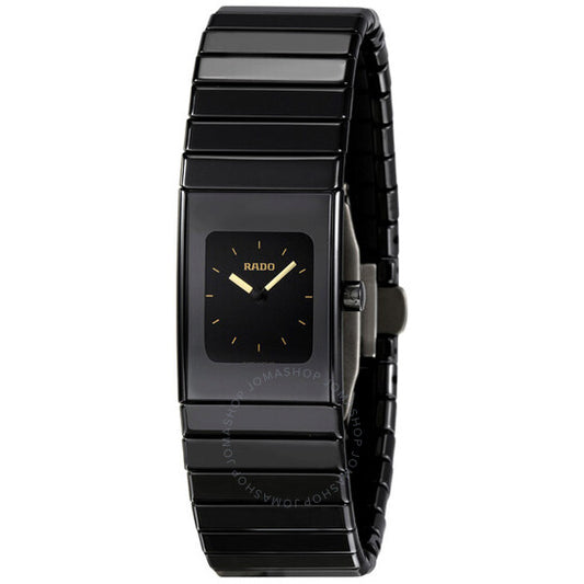 Rado, Ceramica Small Black Dial Black Ceramic Ladies Watch